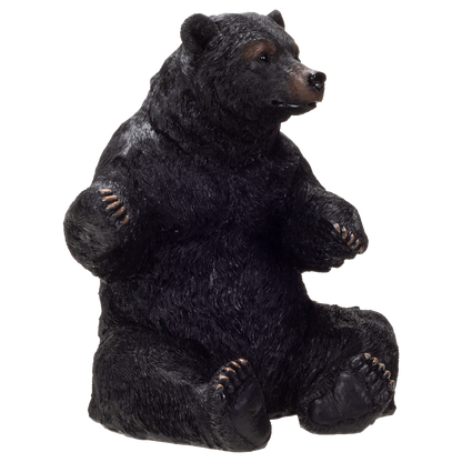 Black Bear Wine Holder Resin Figurine Statue