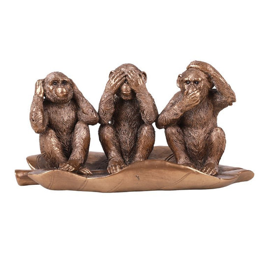 See Hear Speak No Evil Monkeys Resin Figurine