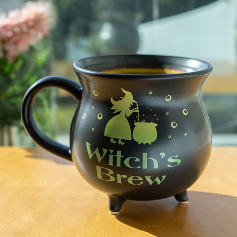 Witch's Brew Cauldron Ceramic Porcelain Coffee Mug Soup Bowl 32 fl oz