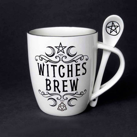 Witches Brew Ceramic Mug and Spoon Set by Alchemy England