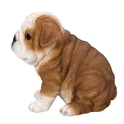 Realistic Animal Bulldog Puppy Collectible Home Decor Figurine