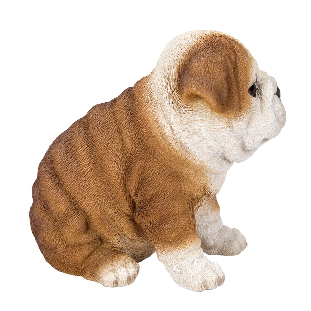 Realistic Animal Bulldog Puppy Collectible Home Decor Figurine