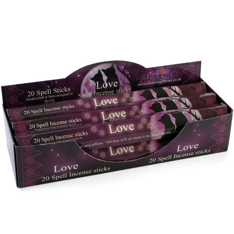 Love Spell Incense 20 Sticks Pack - Pack of 6