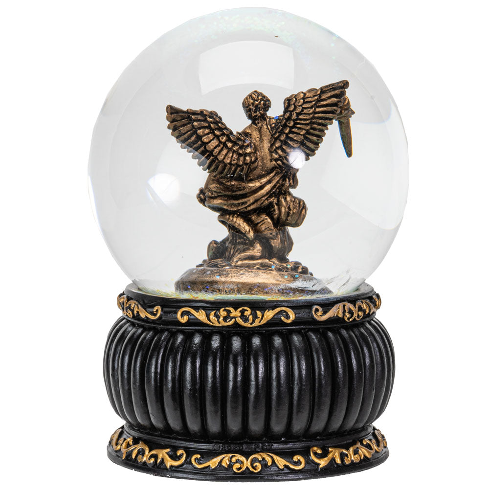 St.Michael Water Globe with the Prayer Message 100MM