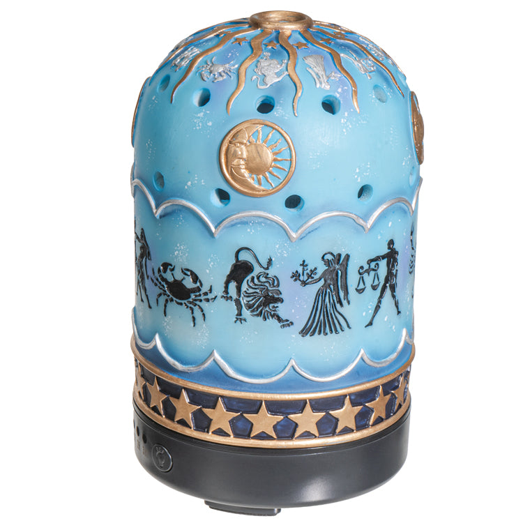 Zodiac Signs Resin Multiple Color LED light Essential Oil Aroma Diffuser with Timer