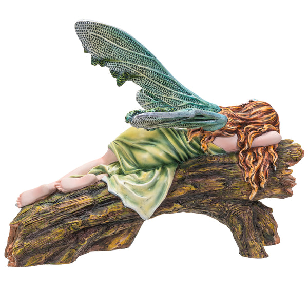 Sleeping Beauty Fairy in Forest Collectible Home Decor Figurine