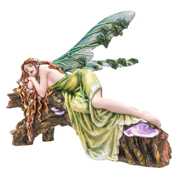 Sleeping Beauty Fairy in Forest Collectible Home Decor Figurine