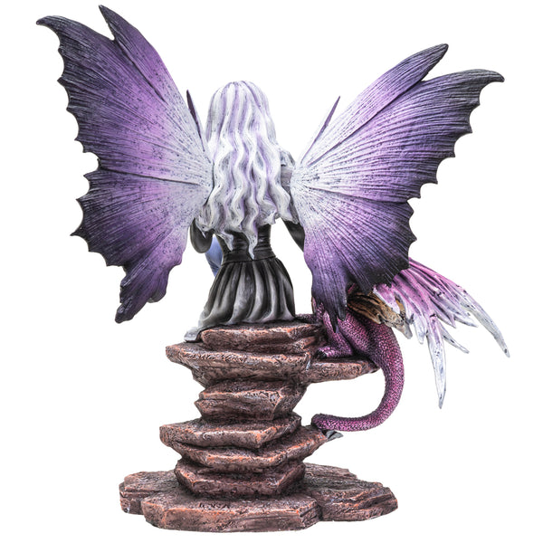 Fairyland Butterfly Fairy with Guardian Dragon Home Decor Figurine