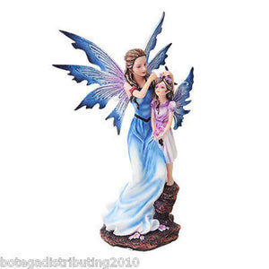 Mother and Young Girl Blue Winged Fairy