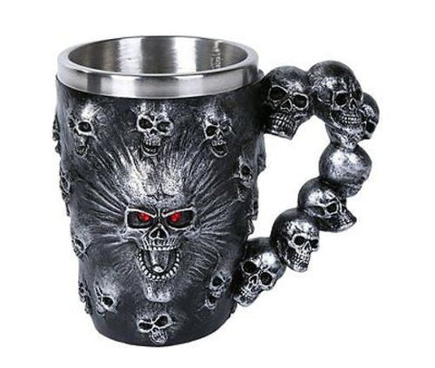 Spirit Skull Ossuary Style Mug Tankard 13oz