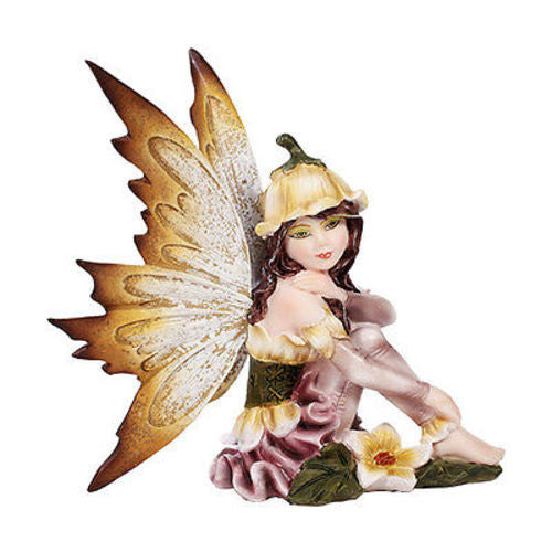 Fairy Daydreaming Ada Flor Small Meadowland Tribal Flower Girl Figurine
