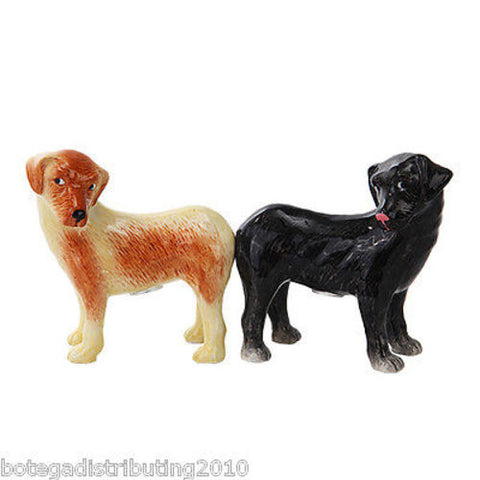 Labrador Ceramic Dog Magnetic Salt and Pepper Shaker Set Perro Salero