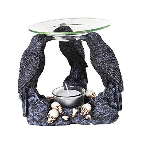 Ravens Crow Scented Oil Warmer Diffuser Collectible Figurine