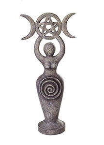 The Spiral Goddess Feminine Power Spiritual Triple Goddess Figurine 8 inch