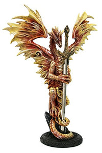 Ruth Thompson Official Dragonblade Collectible Series Flame Blade Dragon Letter Opener 8 Inch Tall