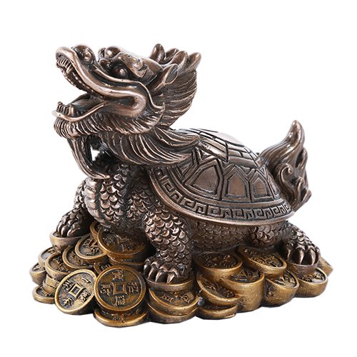 Feng Shui Money Dragon Tortoise On Coins Prosperity Home Decoration Gift