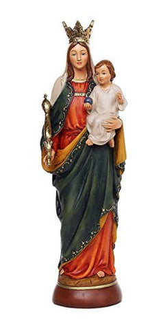 Our Lady of Help of Christians Catholic Religous Figurine Sculpture 12 Inch