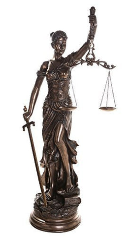 Large 48 Inch Lady Justice Scales of Justice La Justicia Statue Lawyer Attorney Judge Collectible