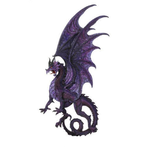 Draconis Moon Purple Dragon Wall Plaque Wall Decor Collectible 34 Inch H