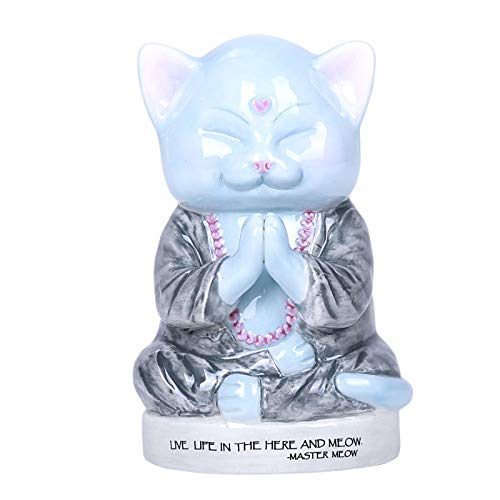 Master Meow Meditation Cat Ceramic Piggy Money Bank