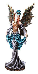 12 Inch Steampunk Dressed to The Nines Fairy Statue Figurine