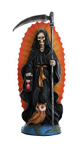 Santa Muerte Saint of Holy Death Statue Black Magic Protection Santisima Muerte Sculpture