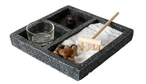 Zen Garden Enlightenment Set Meditation Use Home Office Decor Starter Kit
