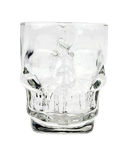 Novelty Glass Skull Face Drinking Mug 18oz Beer Juice Water Drinking Glasses