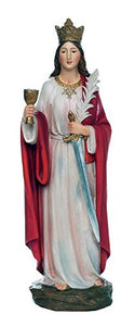 Saint Barbara Great Martyr Barbara Catholic Religous Figurine Sculpture 12 Inch