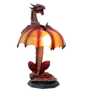 Altar Drake Guardian Dragon illuminated Wing Sculptural Lamp