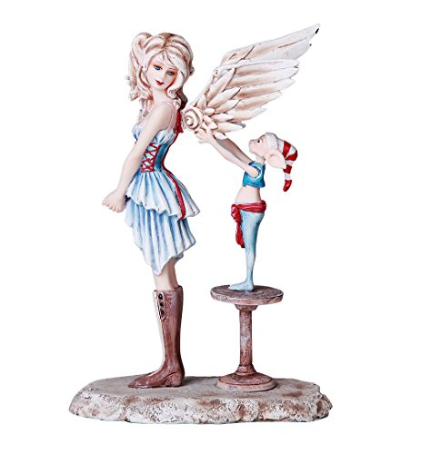 Christmas Collectible Angel Gets Her Wing Decorative Statue by Artist Amy Brown 7 Inch H