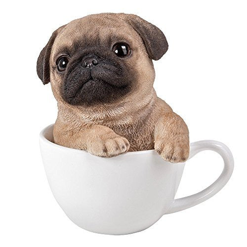 Adorable Teacup Pet Pals Puppy Collectible Figurine 5.75 Inches