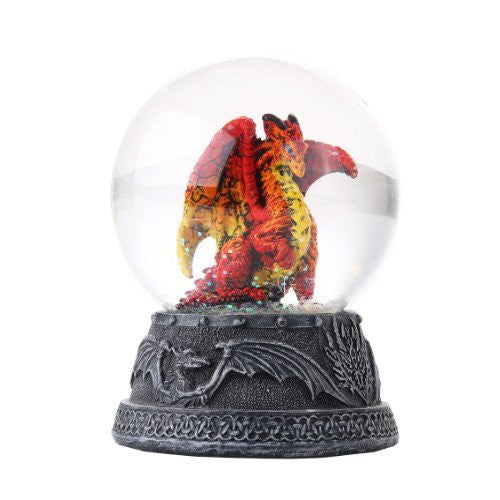Hyperion Dragon Water Globe with Glitters 80mm Home Decor Gift Collectible