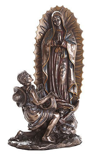 Our Lady Of Guadalupe Juan Diego Saint Estatua Virgen Miracle Religious Statue