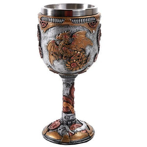 Steampunk Mechanical Gearwork Dragon Wine Goblet Decor Gift