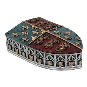 Medieval Times Coat of Arms Shield Lidded Box