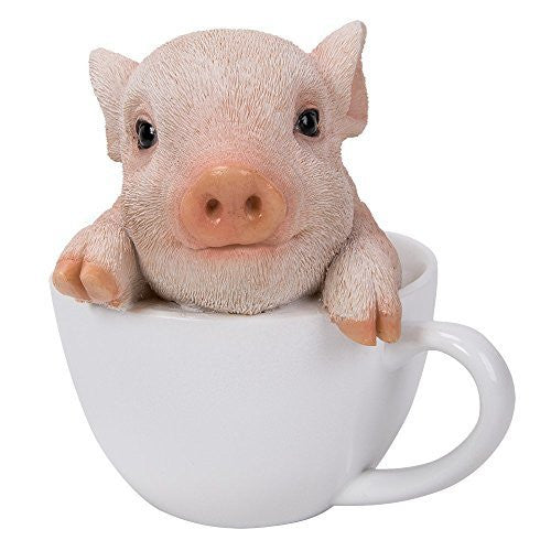Adorable Teacup Pig Pet Pals Collectible Figurine 5.75 Inches