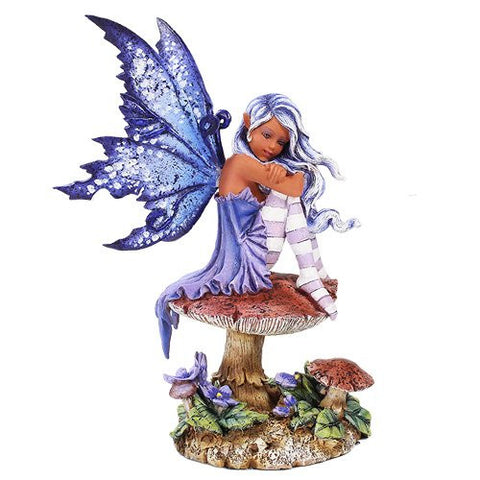 Amy Brown Licensed Violet Fairy Statue Polyresin Figurine Home Decor