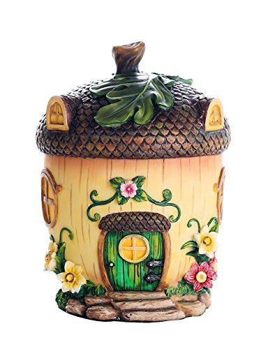 Miniature Fairy Garden of Enchantment Fairy Acorn Cottage Figurine Display 6.5 Inches