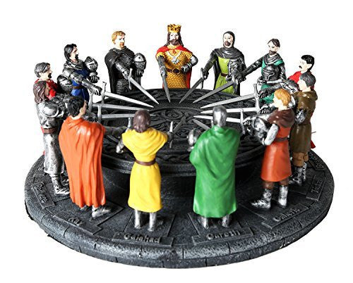 Medieval Legends King Arthur and the Knights of the Round Table Sculptural Set