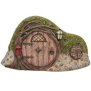 Miniature Fairy Garden of Enchantment Curved Tree Hole Cottage Figurine Display 5 Inches
