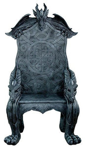 Fantasy Dragon Castle King's Throne Chair 60 Inch Tall