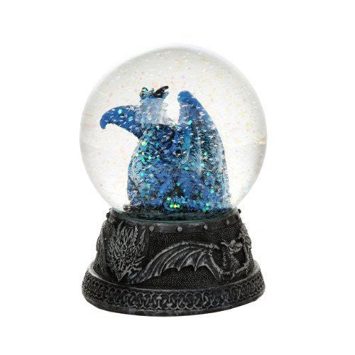 Quiksilver Dragon Water Globe with Glitters 80mm Home Decor Gift Collectible