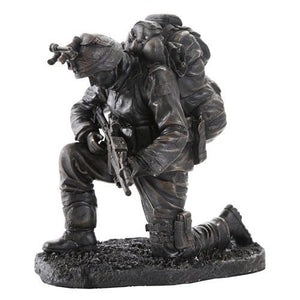 Prayer for the Safety of America's Finest Brave Soldier Military Heroes Collectible Figurine