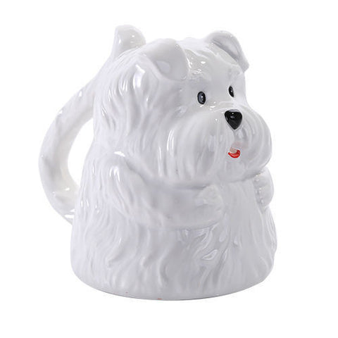 Topsy Turvy Maltese Dog Coffee Mug Adorable Mug Upside Down Tea Home Office