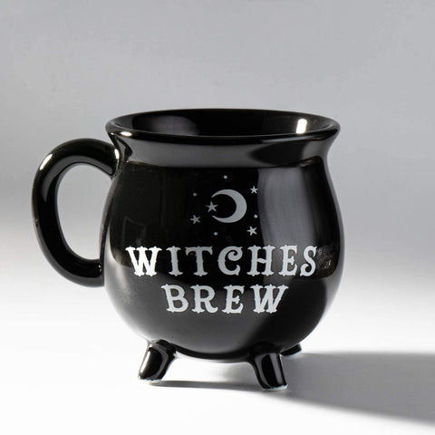 Botega Wordwide Witches Brew Cauldron Ceramic Mug Halloween 12 fl oz with Handle Tabletop Decoration