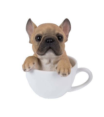 French Bulldog Adorable Teacup Pet Pals Puppy Collectible Figurine 5.75 Inches