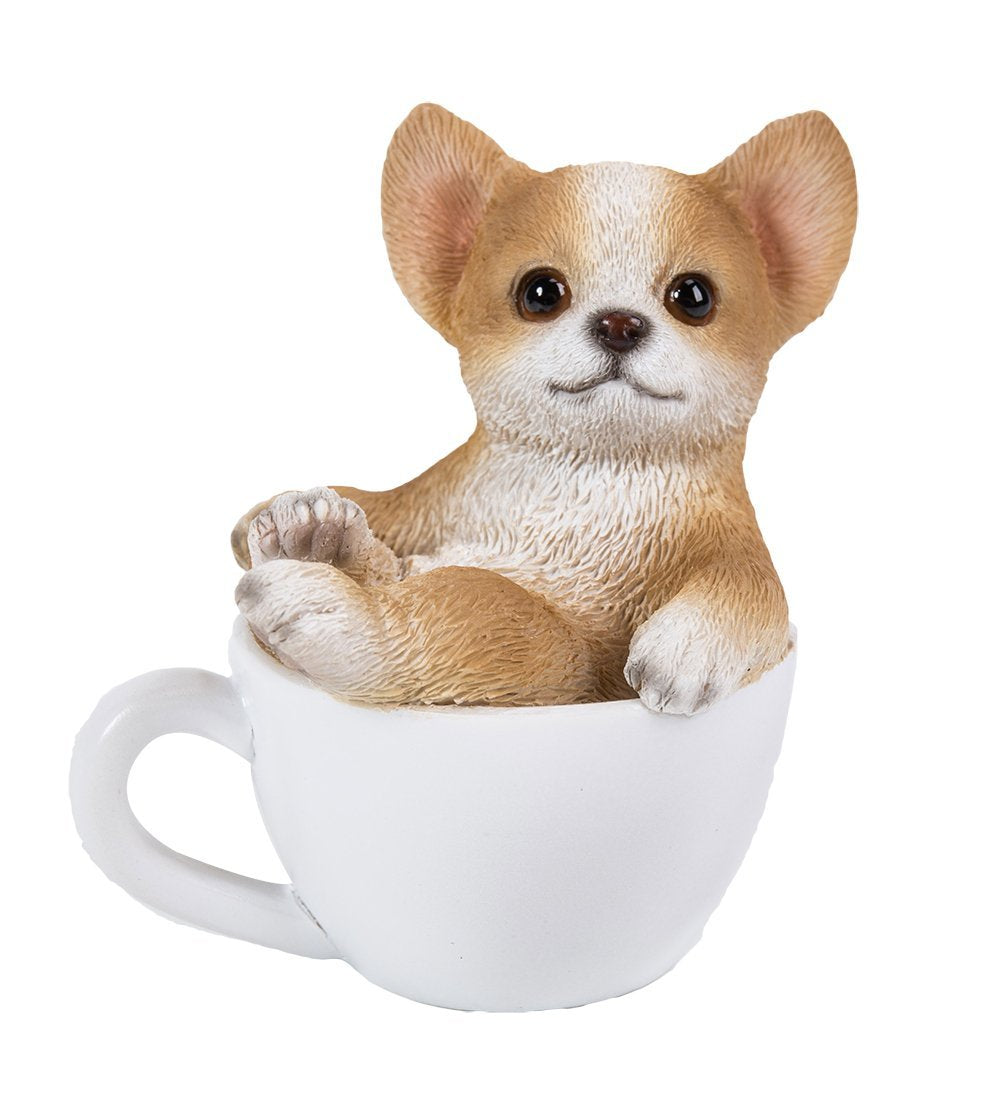 Chihuahua Puppy Adorable Mini Teacup Pet Pals Puppy Collectible Figurine 3.25 Inches