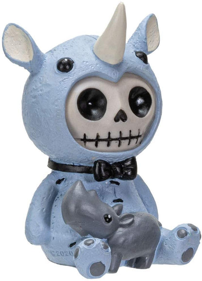 Furrybones Summit Collection Buster Figurine Decorative Signature in Rhinoceros Costume 3 Inch Tall Collectible Statue