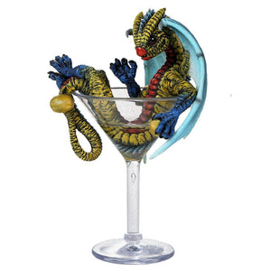 Martini Goblet Dragon Olive Collectible by Stanley Morrison
